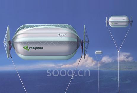 圖1為邁秦公司制造的MARS高空風(fēng)機(jī)示意圖