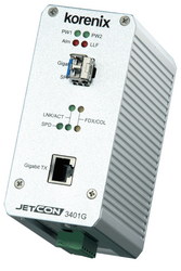 Korenix introduces JetCon 3401G Gigabit Ethernet media converter